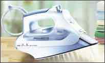 Steam iron, equipped with ZruElast FPM tubes made by Zrunek